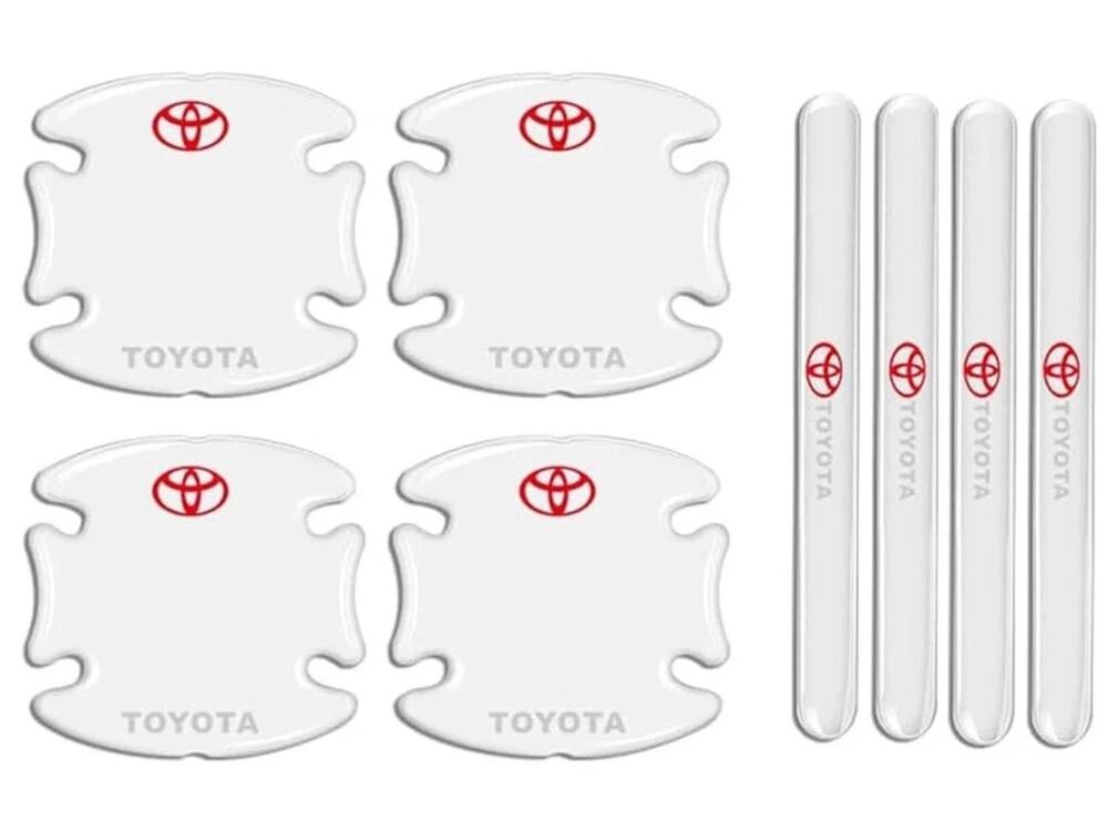 TOYOTA Car Door Handle Protector Silica Gel Set 8 Pcs New
